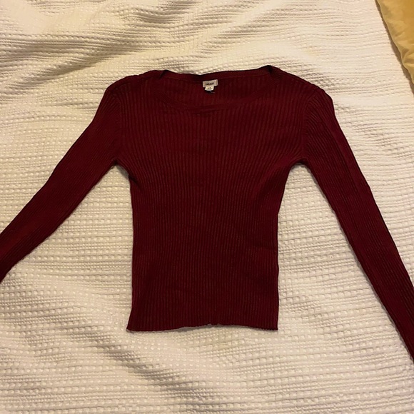 Ribbed body-con long sleeve shirt - Picture 1 of 3